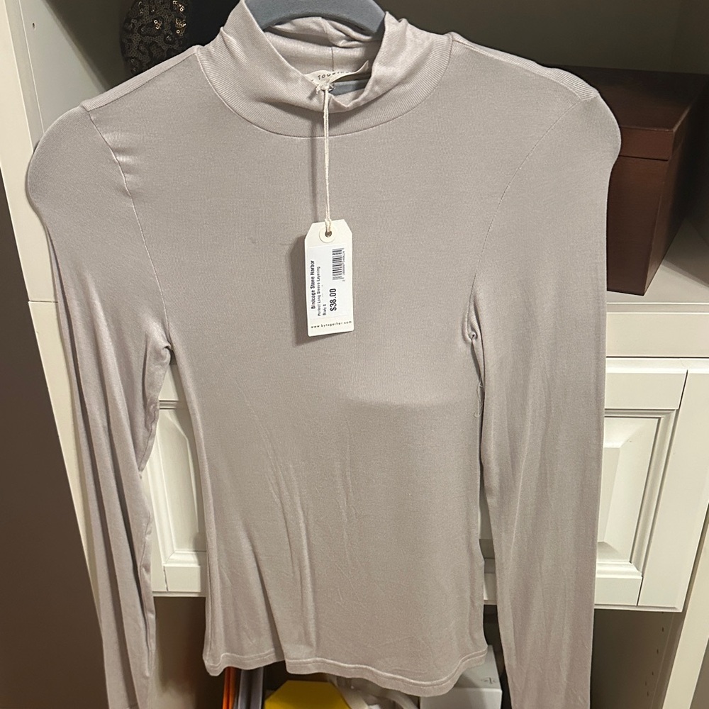 By Together Women's Long Sleeve Top in Cream